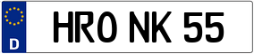 Trailer License Plate